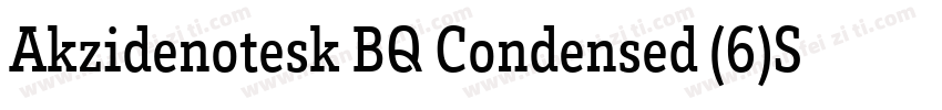 Akzidenotesk BQ Condensed (6)Sam字体转换